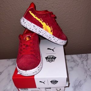 Puma Paw Patrol Red Toddler Size 6